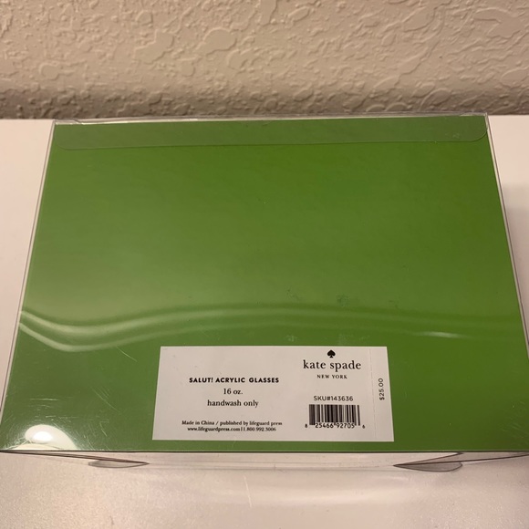 Kate Spade New York Acrylic Tumbler Set Red/Pink - Picture 6 of 6